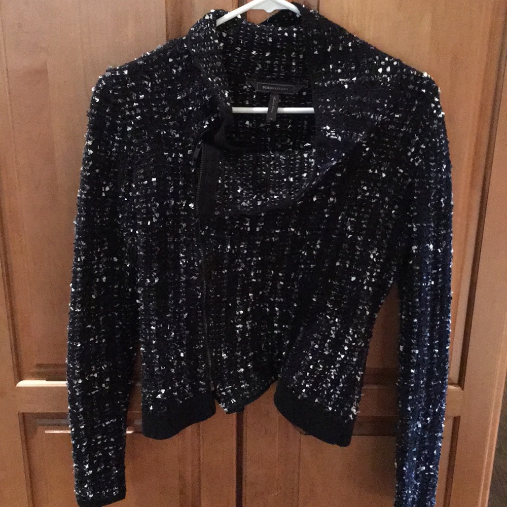 BcBG Cropped Zipp up sweater